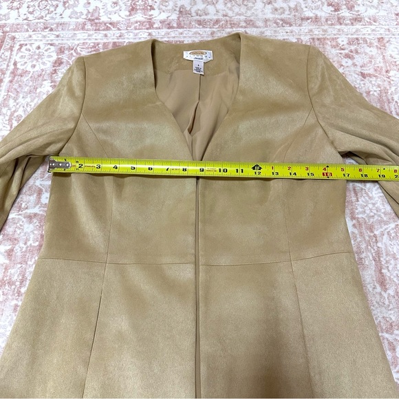 Talbots Suede Blazer Jacket With Pockets - Picture 9 of 10